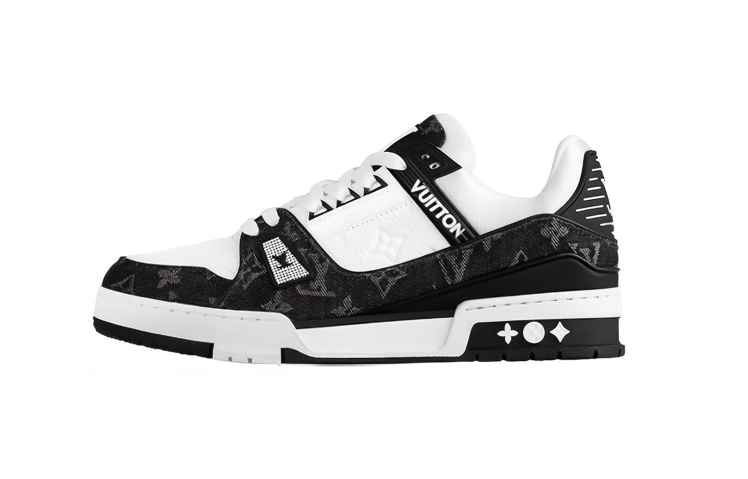 LOUIS VUITTON Lv Trainer Sneaker 'Black Mesh Monogram With