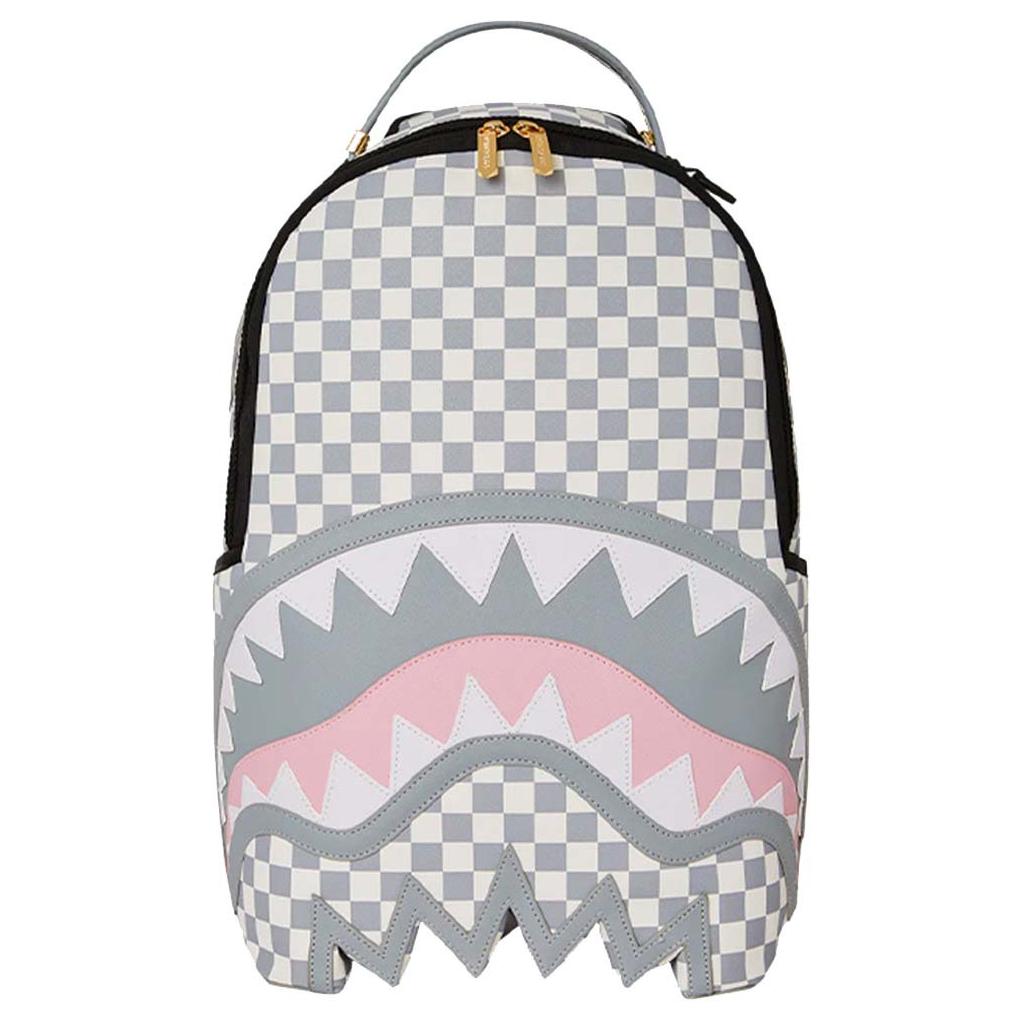 Sprayground ☆ 存在感を放つ グレー x ホワイト トートバッグ Vegan leather handbag Sprayground White in Vegan leather
