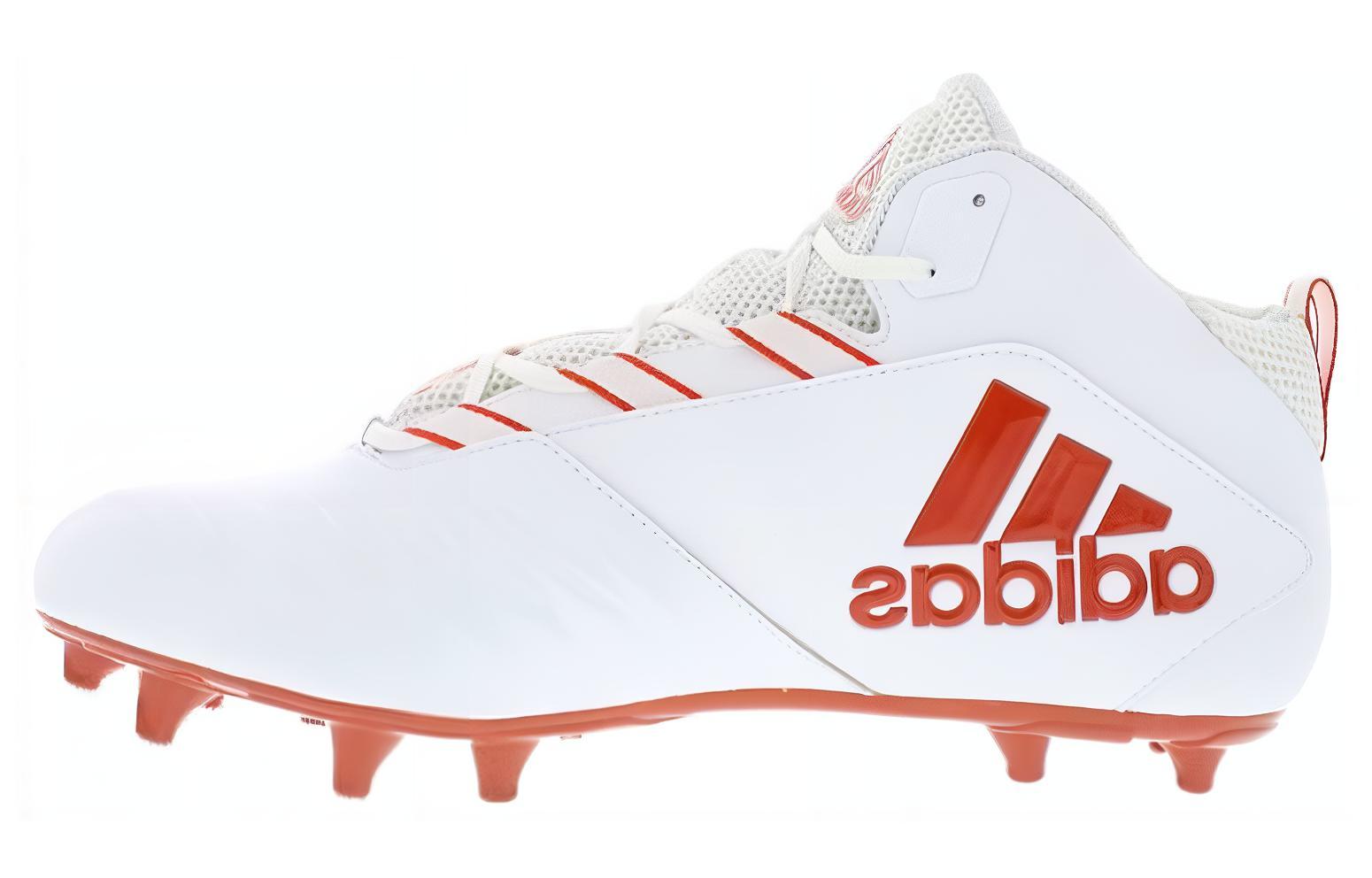 Adidas Nasty 2.0 Football Cleats Men’s Size 10.5 Orange White on sale High Top Brand New