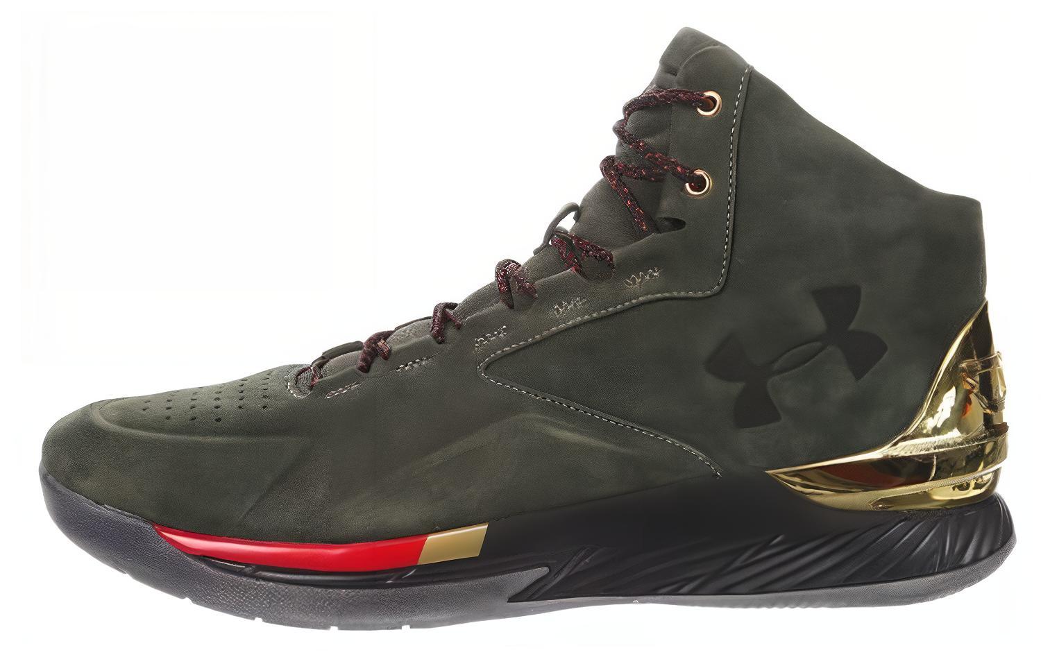 Curry 1 Lux Mid Suede 28cm カリー1 極美品 Size 11 - Under Armour Curry 1 Lux Suede Mid Black for sale