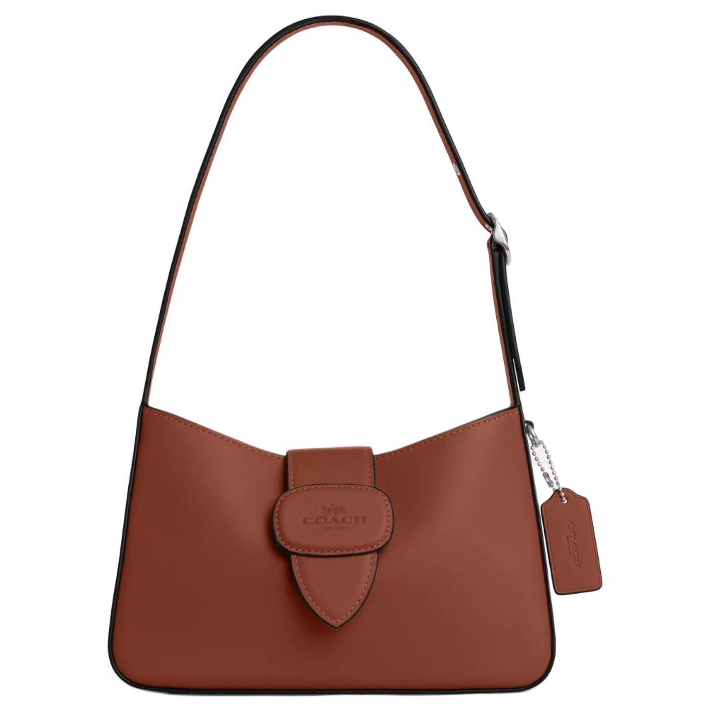 ショルダーバッグ・ポシェット [ECTAR] Loose Big Shoulder Bag (3 color) COACH Metallic Colorblock Women's Leather Chaise Crossbody