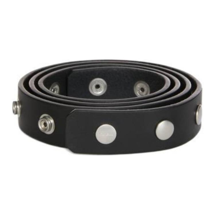 RICK OWENS MEN LEATHER BELT BLACK FW24 | DOSHABURI Online Shop