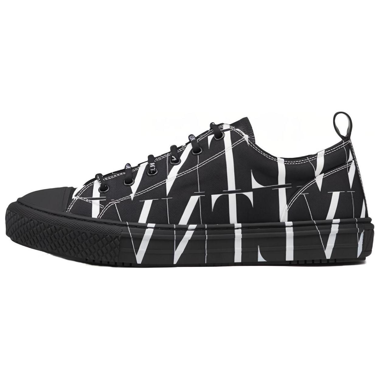 Valentino Giggies Low 'VLTN Times Allover Print - Black