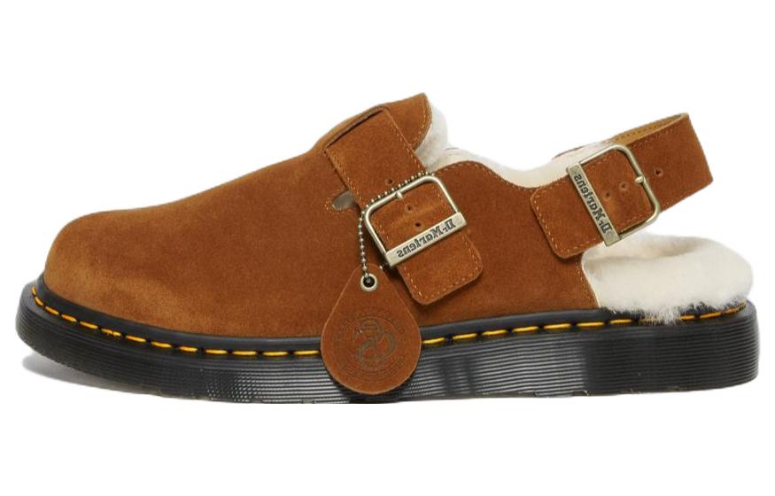 【冬バーゲン★特別送料無料！】 Dr.Martens 37 EU Brown 'Brown' Mule Slingback Shearling Jorge 靴