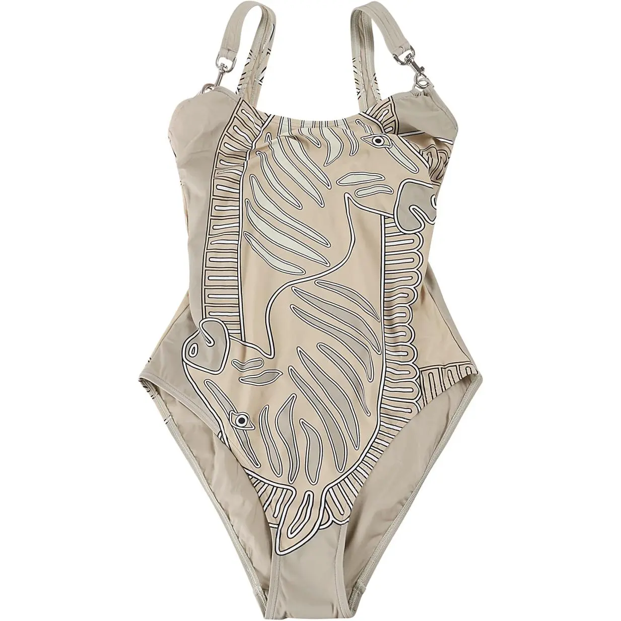 Tory Burch Women's Nylon One Piece Swimsuit Black