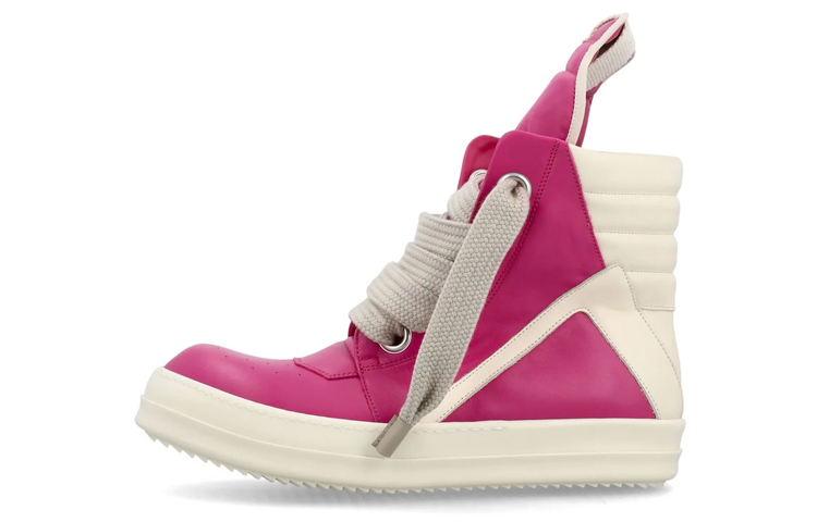 Rick Owens】JUMBOLACED GEOBASKET(BLACK×WHITE) | AYIN