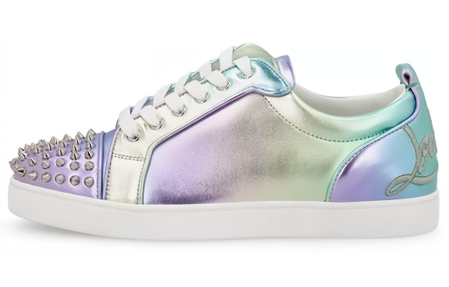 Louboutin purple sneakers best sale