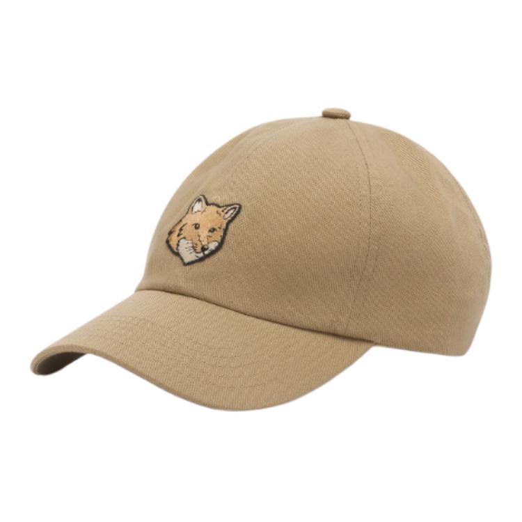 LARGE FOX HEAD EMBROIDERY 6P CAP