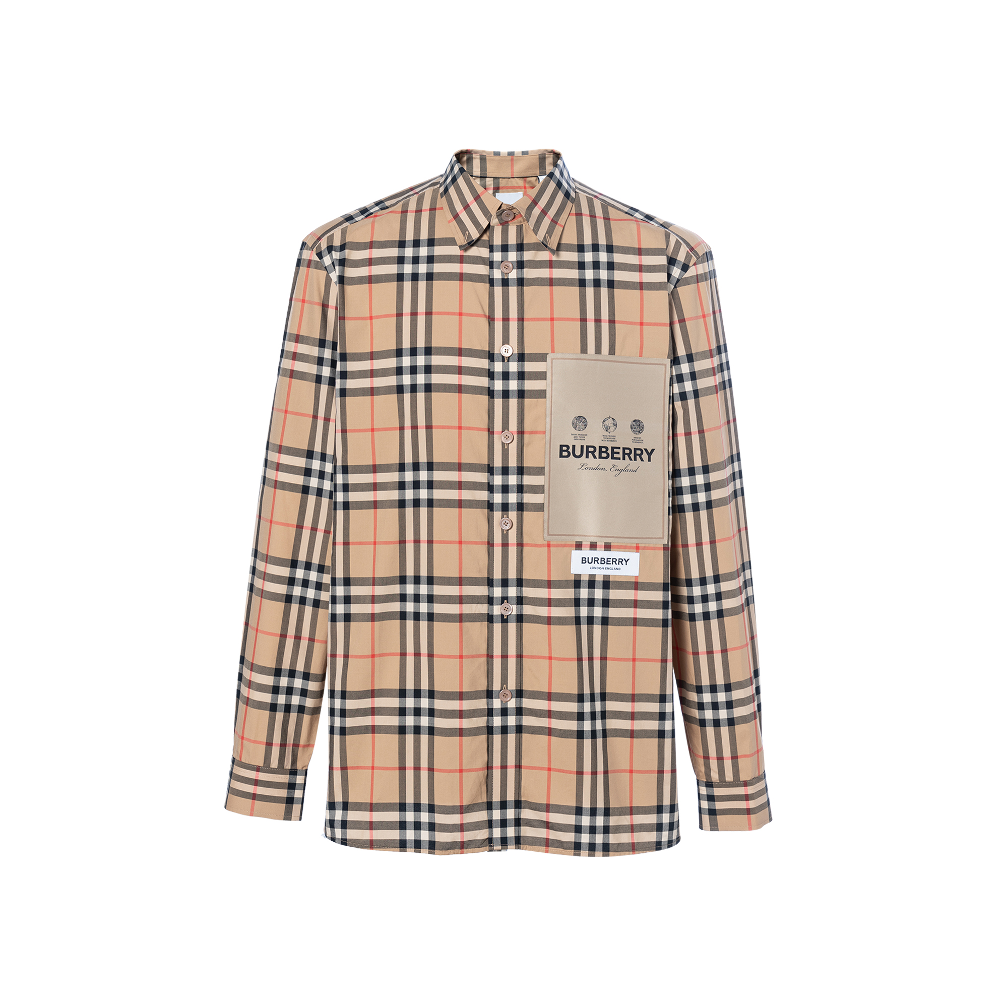 BURBERRY London England Check Men’s Shirt purchases XL