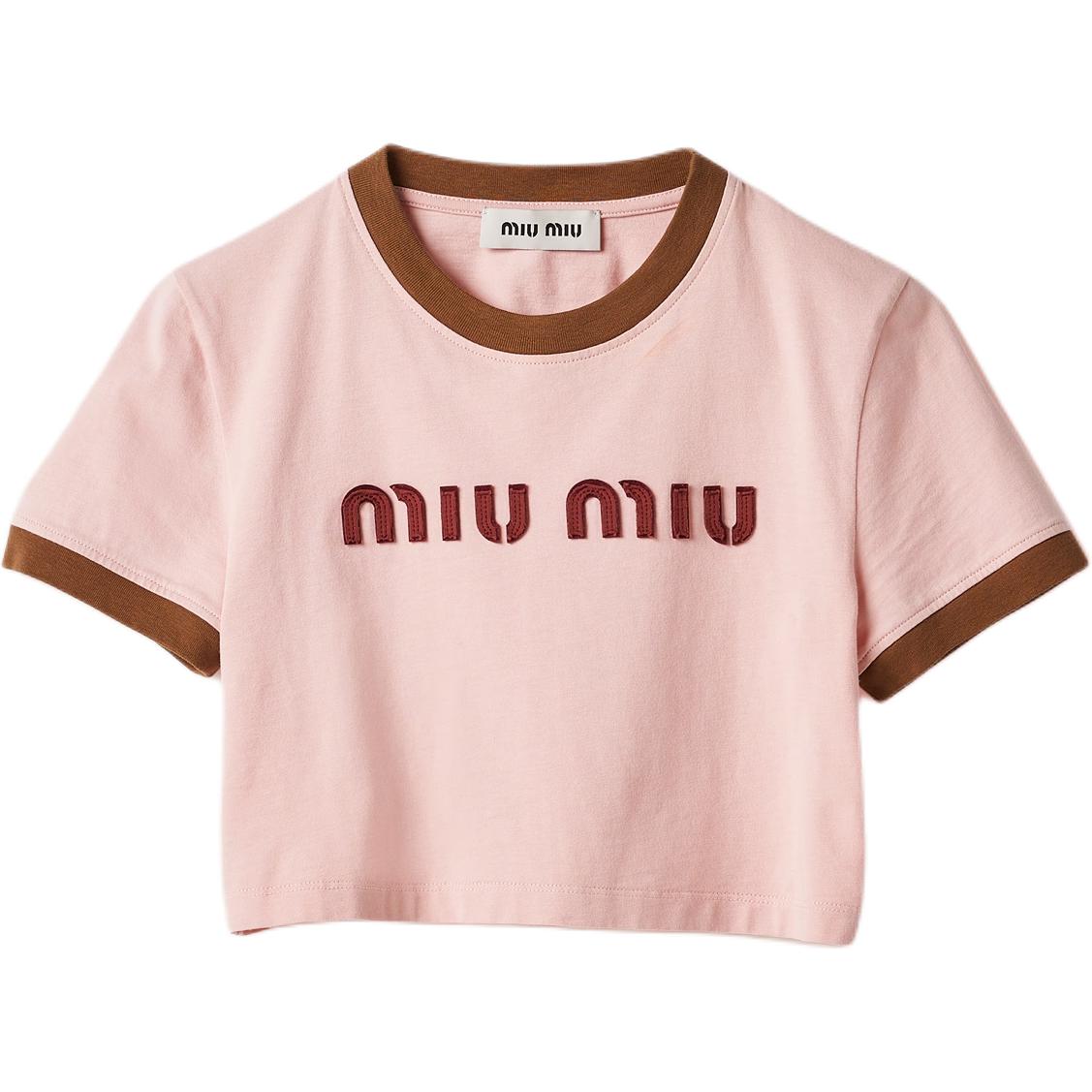 Miu popular miu Wonder Woman cotton T-shirt - WhiteSm