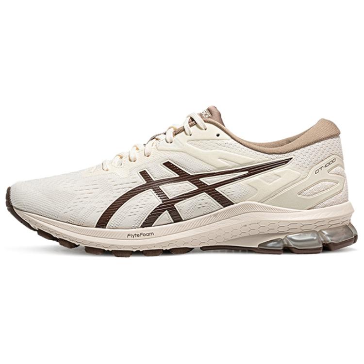 Asics GT 1000 10 Running Shoes Men Low Top White Brown POIZON