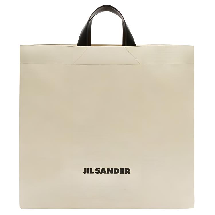 【送料&関税込】Jil Sander Logo Detail Tote Jil Sander logo-print Canvas Tote Bag | Neutrals | FARFETCH