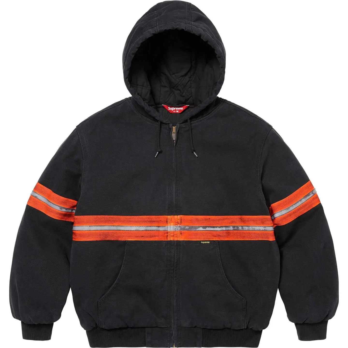 Supreme Reflective Stripe Hooded Work Jacket - Cheap Rcj Jordan Outlet