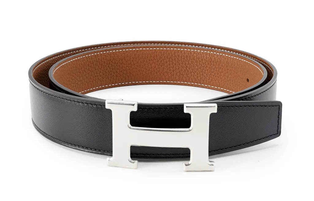 HERMES Cow Leather Belt Men