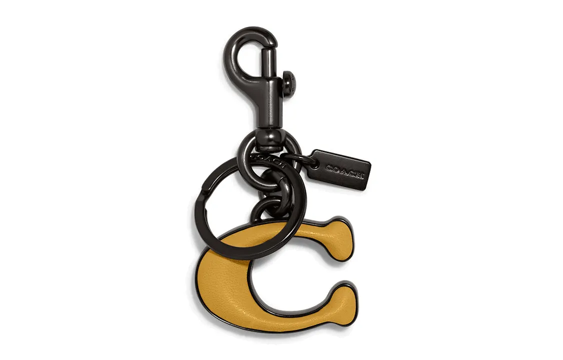 COACH Keychains Men Yellow - POIZON