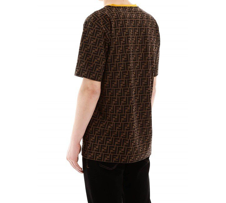 FENDI T-Shirts Men Brown - POIZON