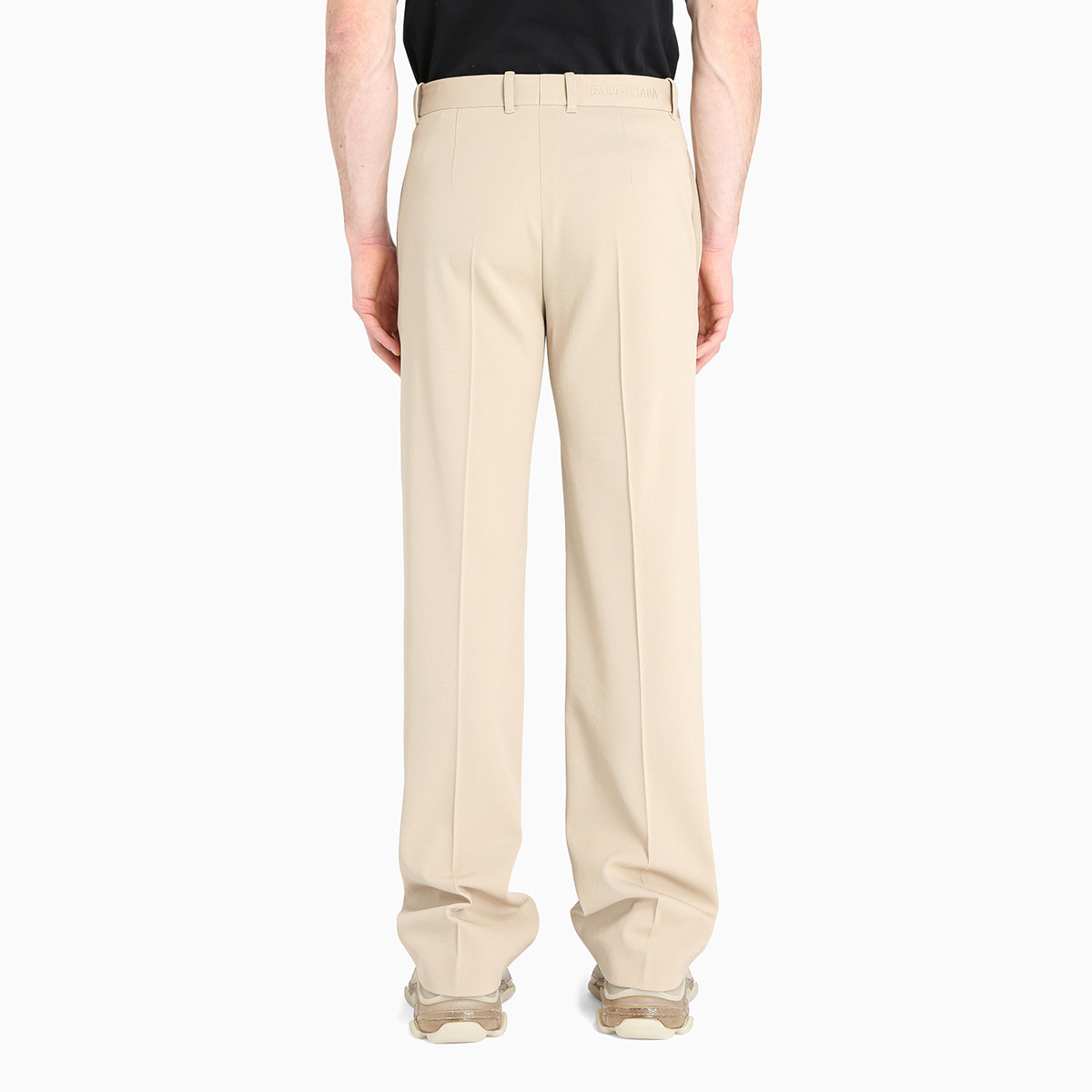 ［大人気！］BALENCIAGA TROUSER 786468TRWA62014 Men's Large Fit Tailored Pants in Black | Balenciaga US