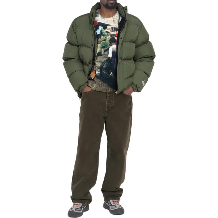 Stussy Ripstop Down Puffer Jacket Green L - POIZON