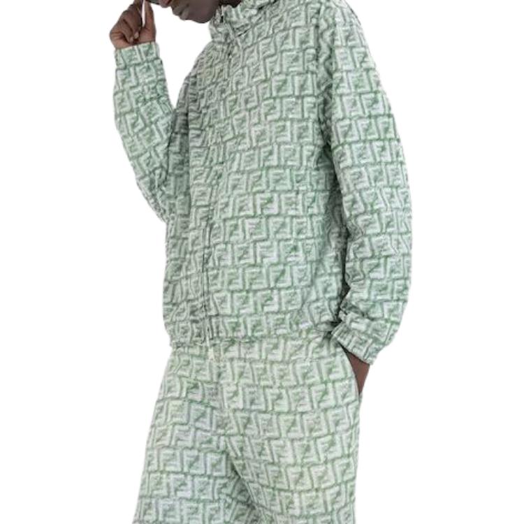 FENDI FF-print Reversible Hooded Jacket - POIZON
