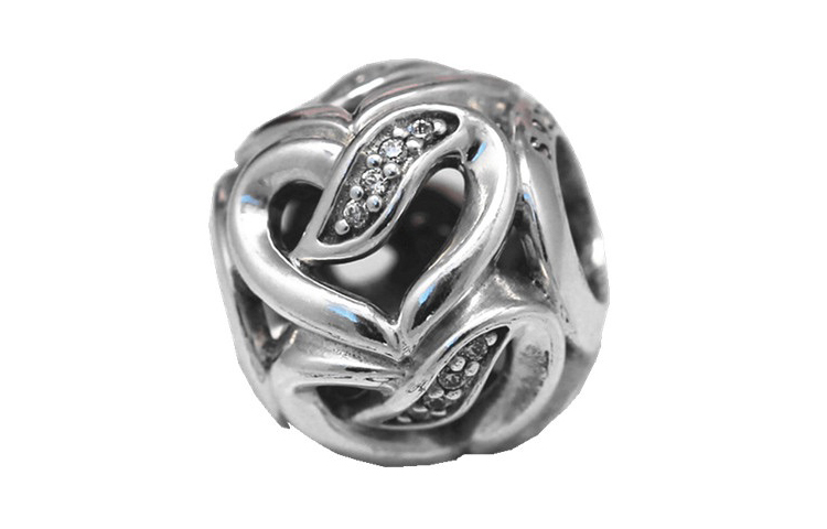 NEW Authentic Running Shoe, Clear CZ Sterling Silver Charm