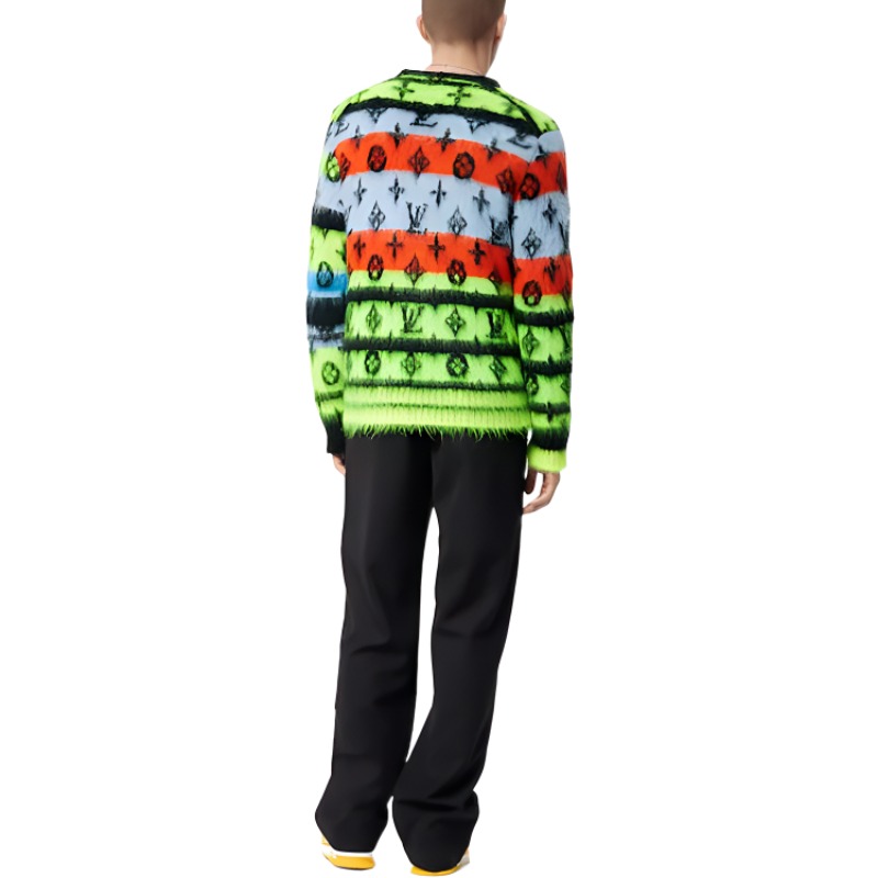 LOUIS VUITTON Monogram Mohair Cardigan - POIZON