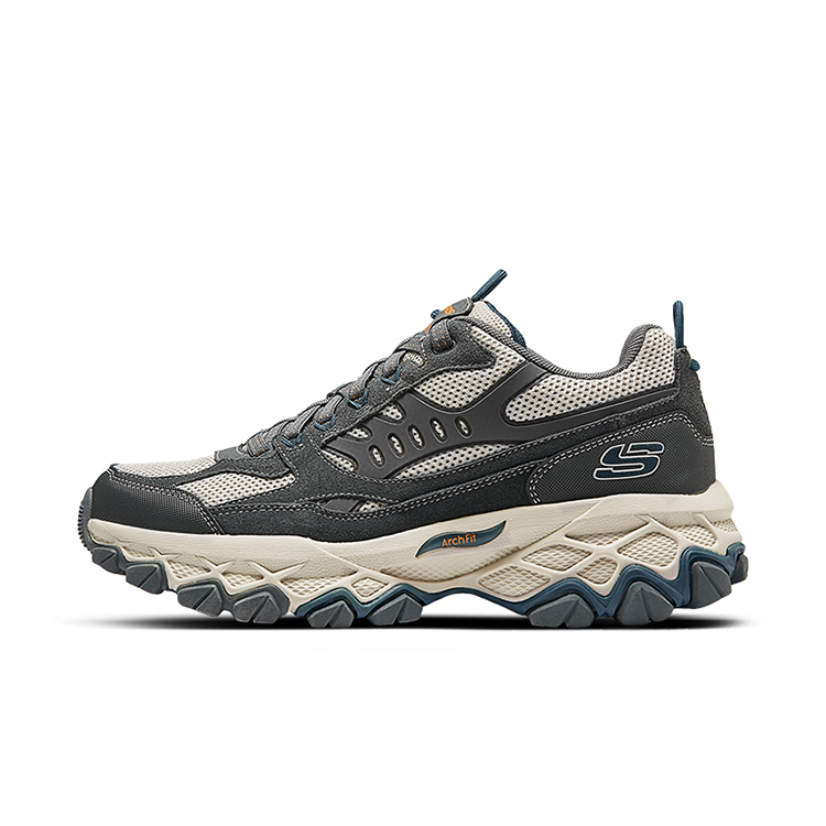 Skechers Arch Fit Hiking / Trekking Shoes Men Mid-Top Blue Skechers Arch Fit Hiking / Trekking Shoes Men Mid-Top Blue