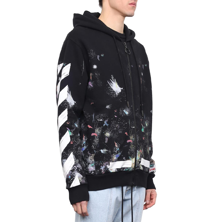 OFF-WHITE Galaxy Brushed Zip Up Hoodie S - POIZON