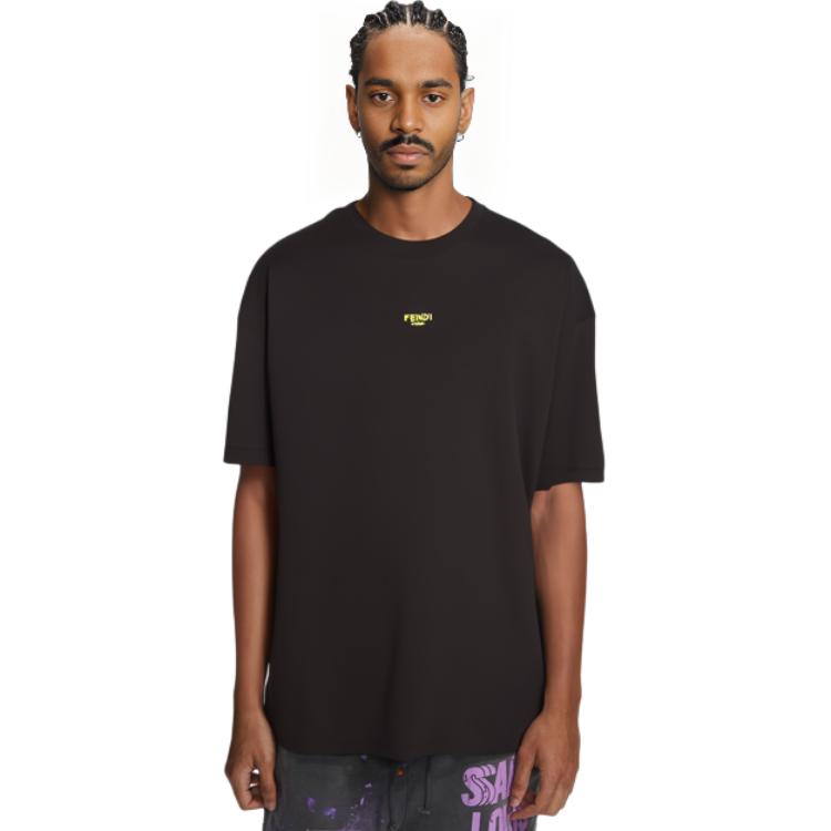 FENDI T-Shirts Men Black - POIZON