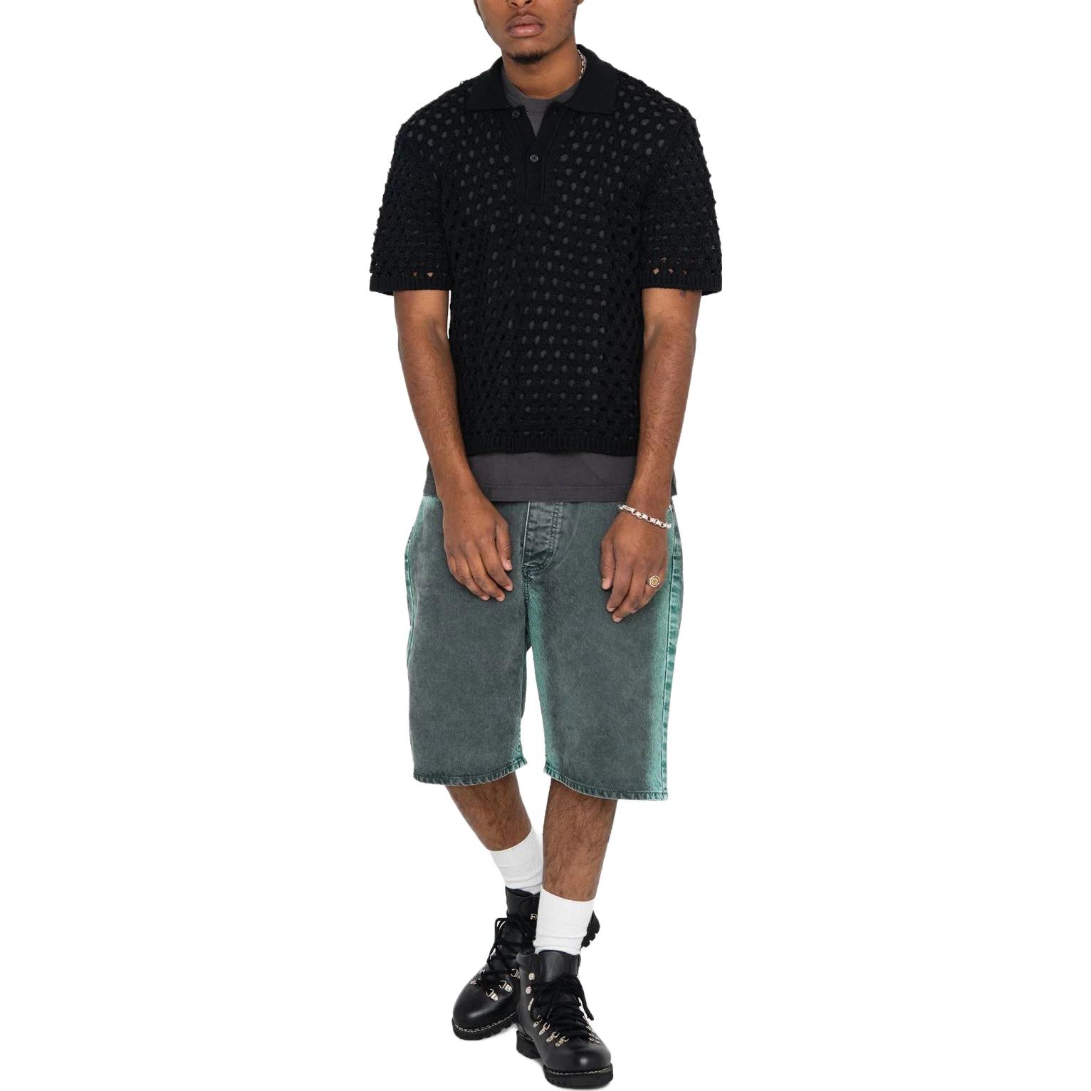 オ*ー様 【stussy】big mesh polo sweater 23SS STUSSY Big Mesh Polo Sweater - Ivory | TheRoom