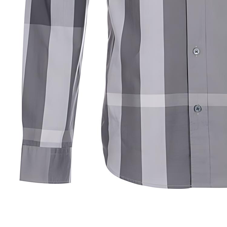 Burberry Check Print Single-Breasted Casual Long Sleeve Burberry Check Print Single-Breasted Casual Long Sleeve