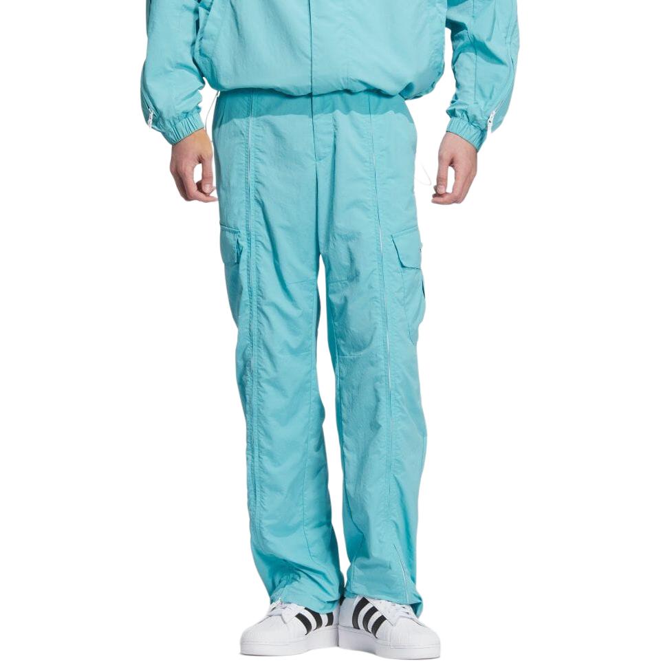 Adidas Originals x KR OP SS24 Cargo Pants Men's Cyan - POIZON