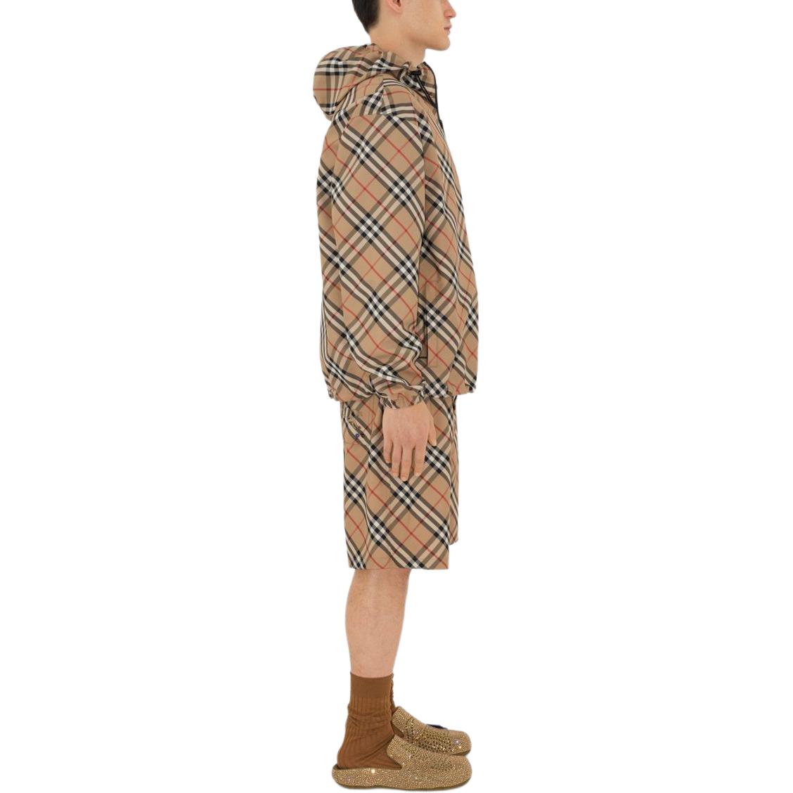 Burberry Vintage Check Reversible Zip-front Hooded Jacket S