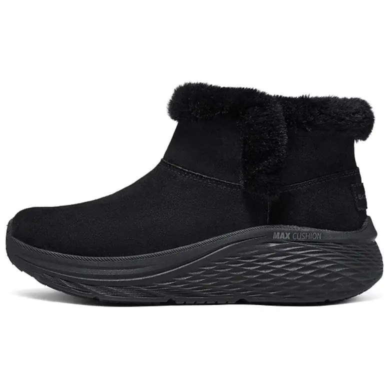 Black Skechers Go Walk Ankle Boots Skechers Wide Fit Skechers