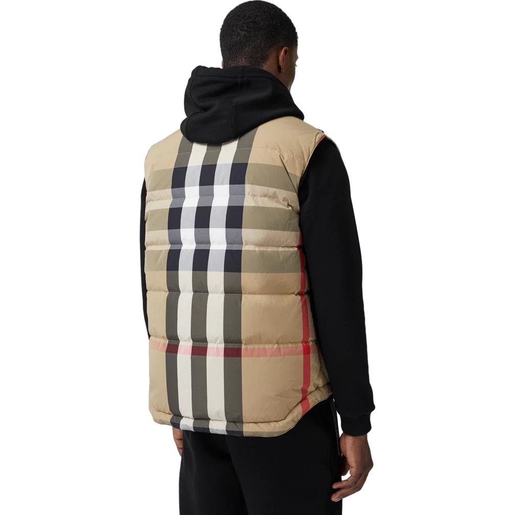 Burberry Reversible Check Nylon Puffer Gilet L - POIZON