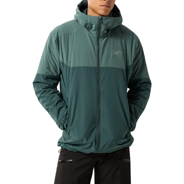 Billionaire hoodie-layered single-breasted blazer Blue