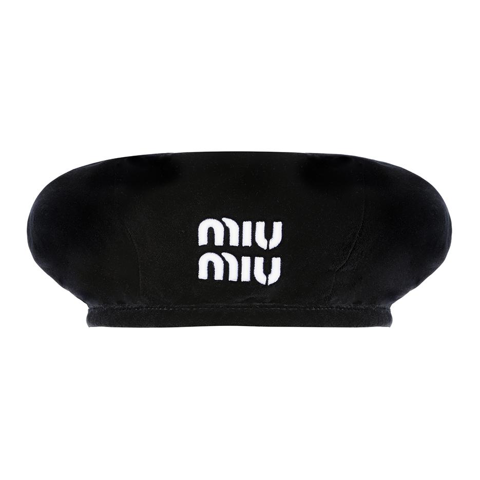 MiuMiu＊Wool chevron beret シェブロン ベレー＊送料込 MIU MIU Berets Women's - POIZON