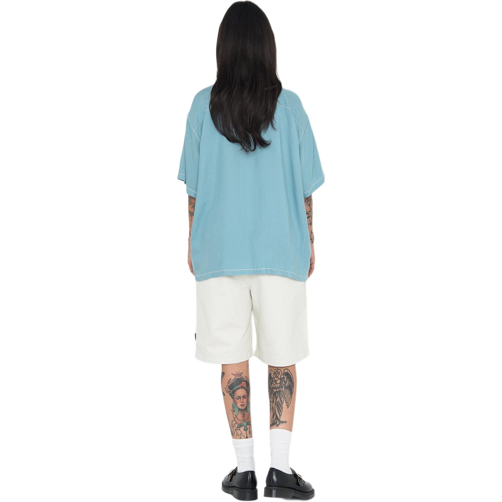 Stussy Contrast Pick Stitched Shirt - POIZON