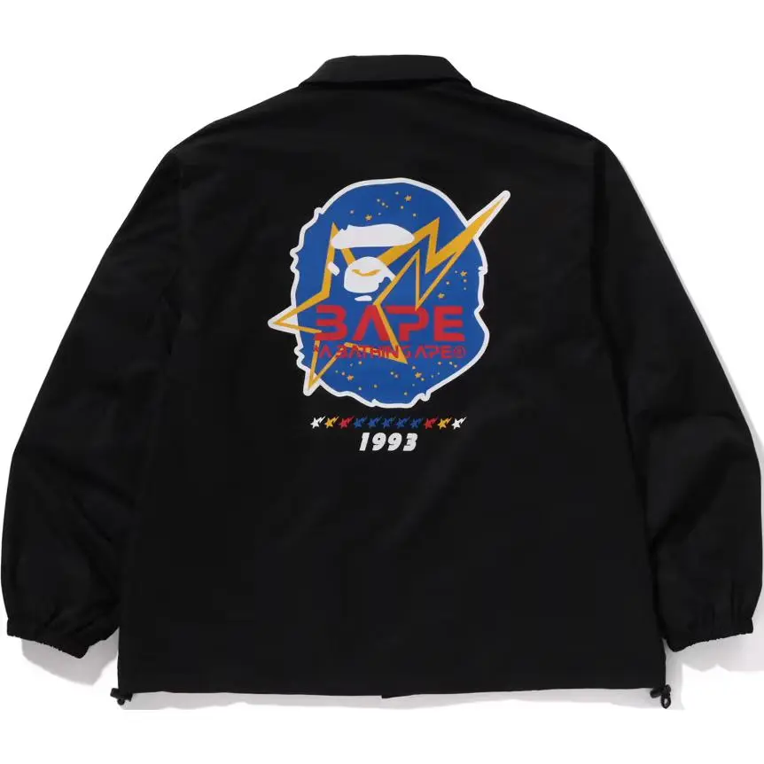 BAPE Space Ape Relaxed Fit Coach Jacket - POIZON