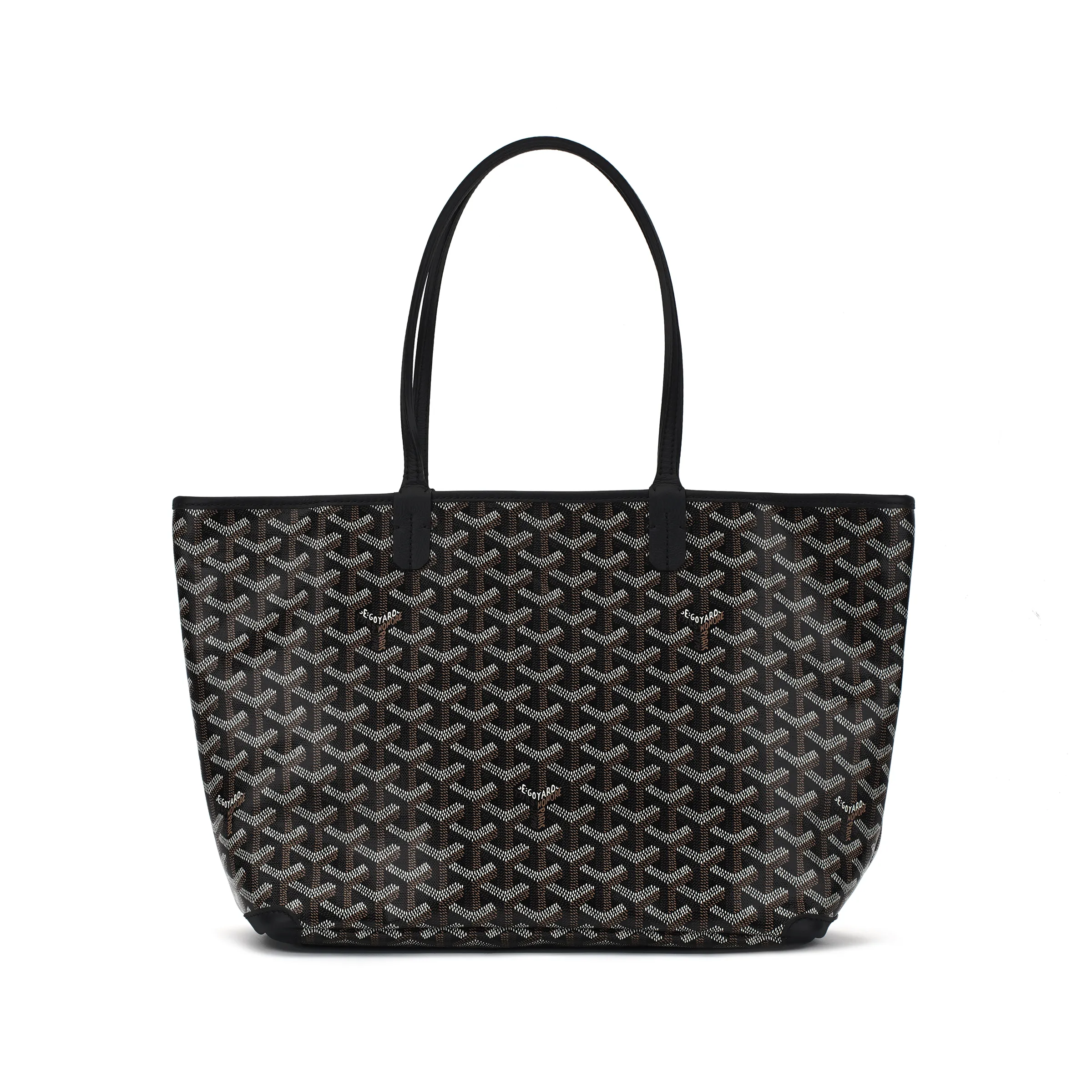 Goyard Black Goyardine Canvas And Chevroches Calfskin Saint