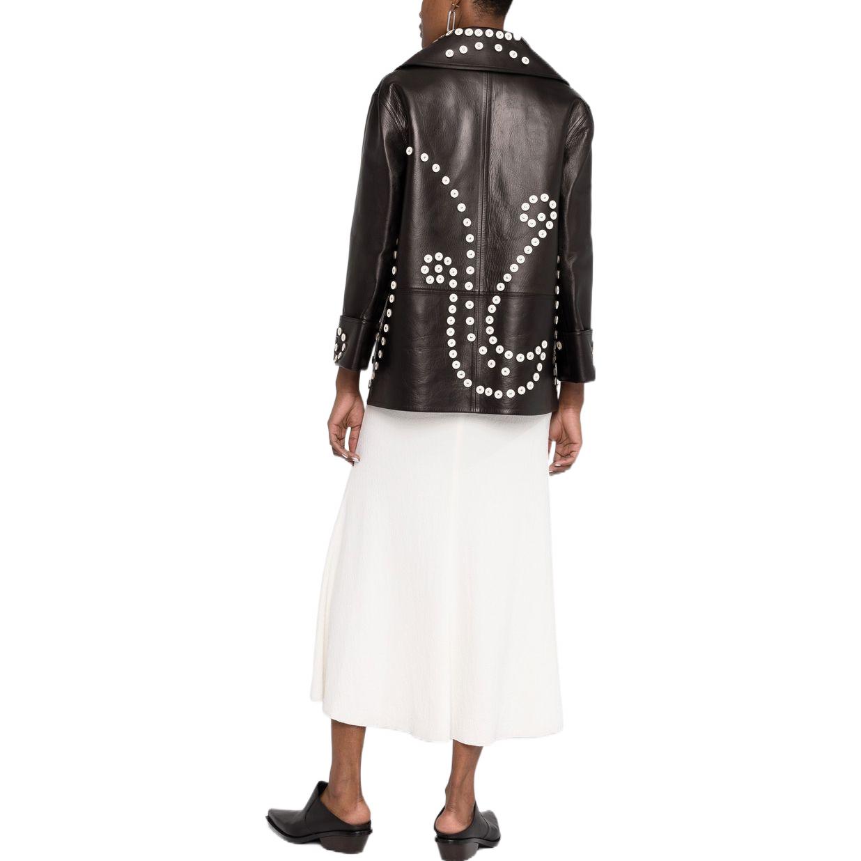 JIL SANDER Leather Jackets Women's Black - POIZON JIL SANDER Leather Jackets Women's Black - POIZON