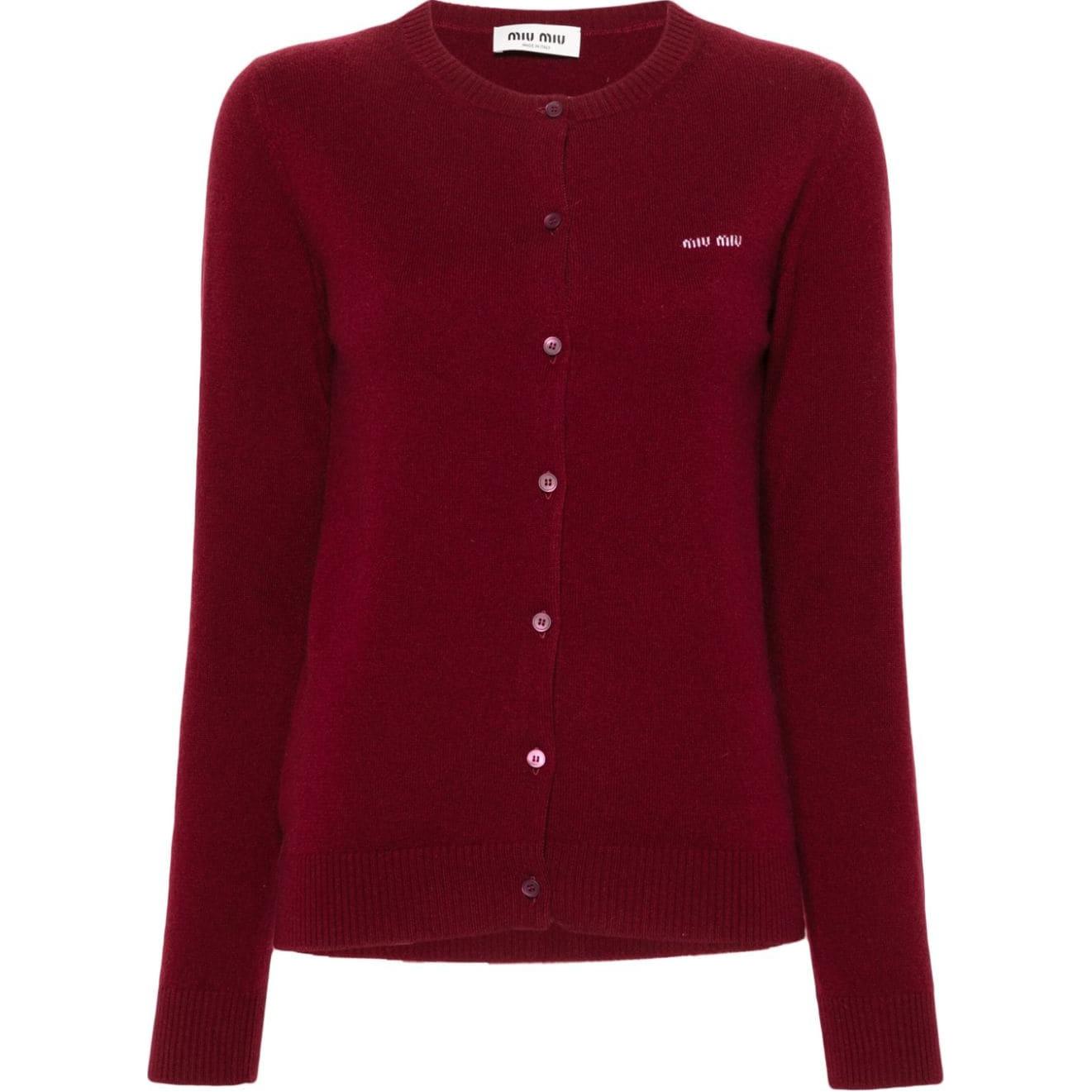 Miu miu red sweater best sale