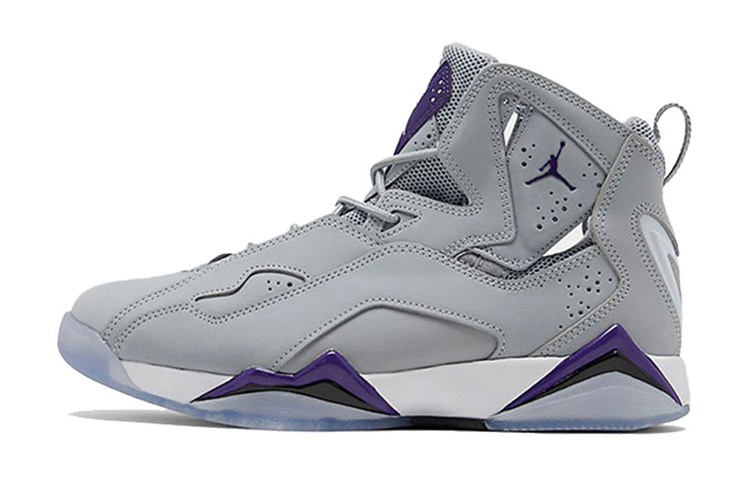 Jordan True Flight Wolf Grey Purple GS POIZON