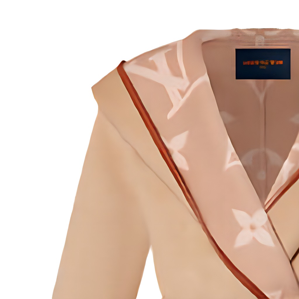 LOUIS VUITTON Belted Double Face Hooded Wrap Coat - POIZON