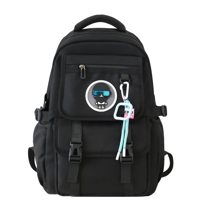 Travel Nylon Backpack Unisex Black/Ecru/Green/Khaki - POIZON
