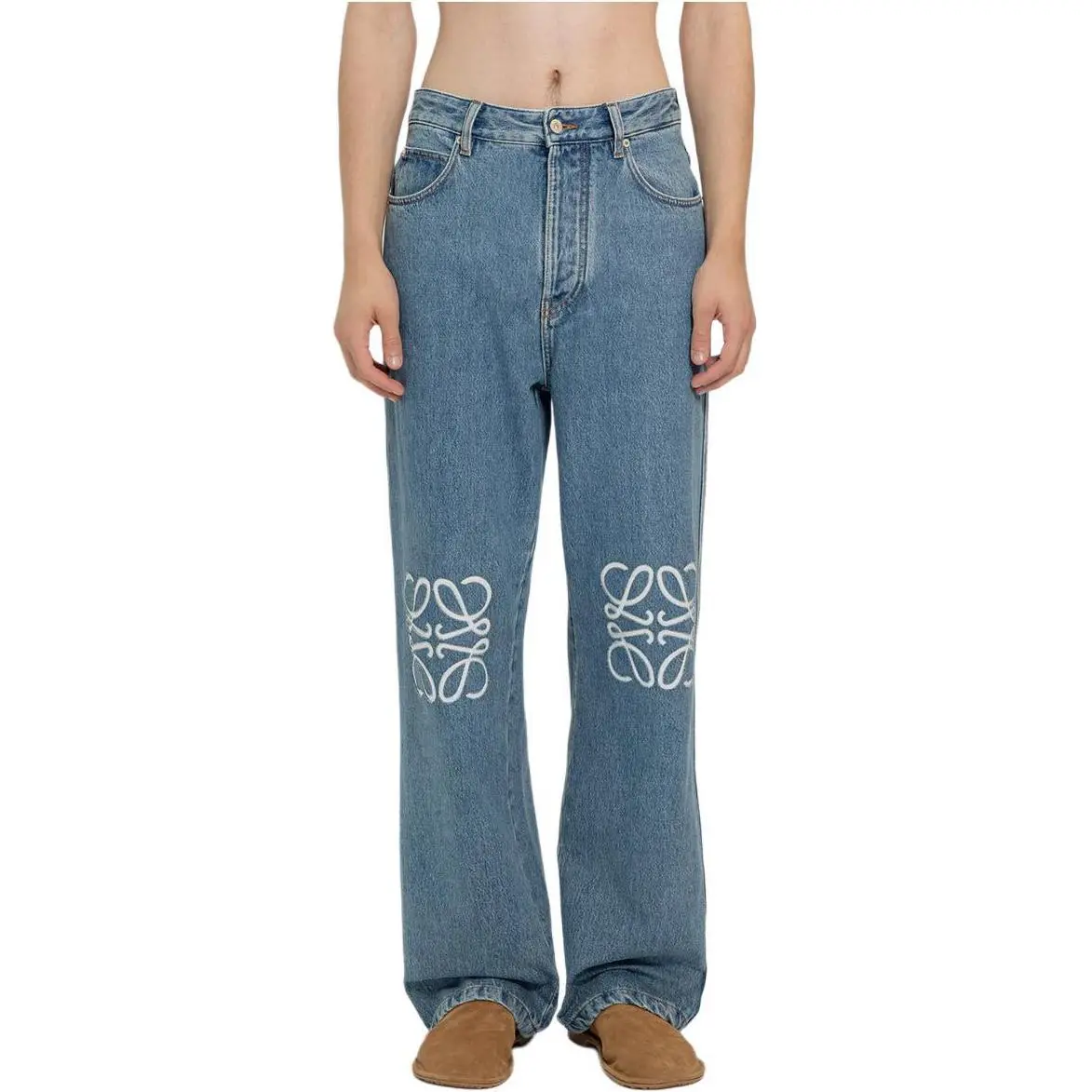 Loewe 25 Sickle Jeans Blue Denim Cotton