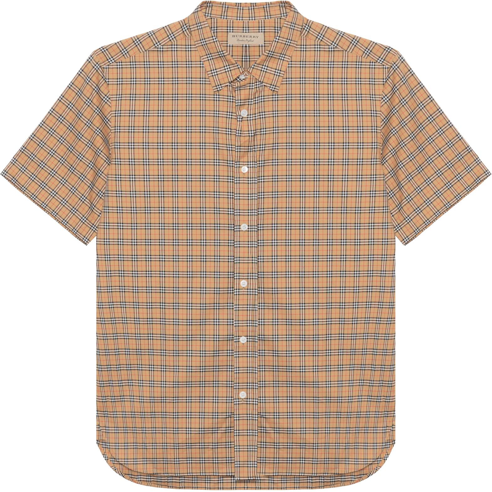 Burberrys of London Men’s popular Madras Shirt Short Sleeve Large