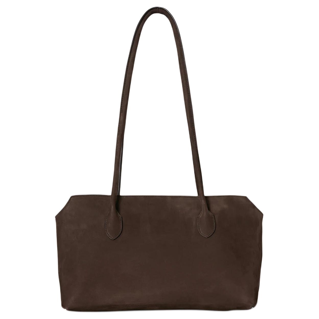 【関税込み】The Row トープ Terrasse ポーチ The Row Leather Terrace Pouch For (The Row/ポーチ) LEATHER