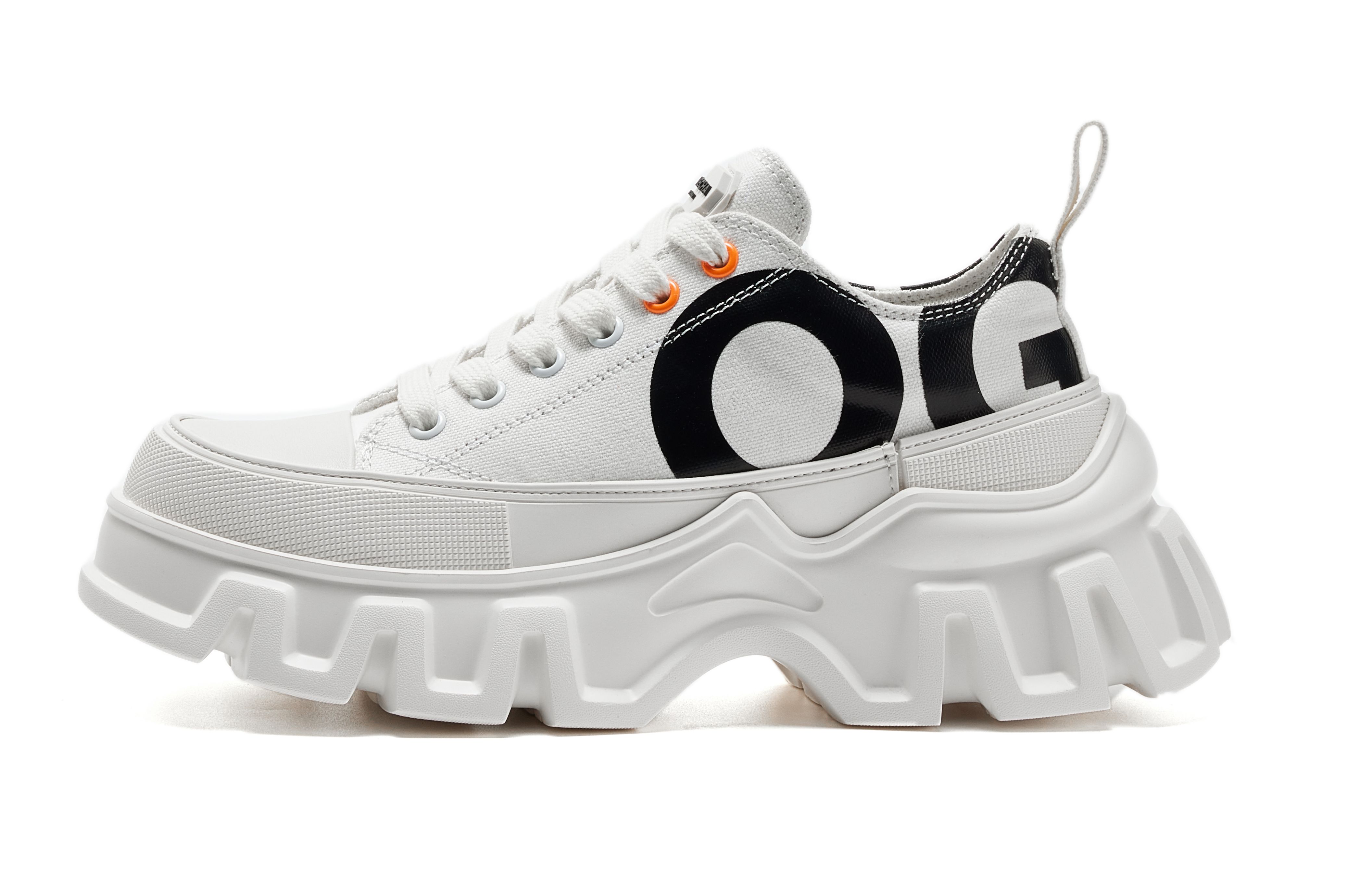 ★OGR★Lull Collection 2.0 Low Top Canvas Shoes 厚底スニーカ OGR Lull Collection 2.0 Low-Top Canvas Shoes Unisex White US