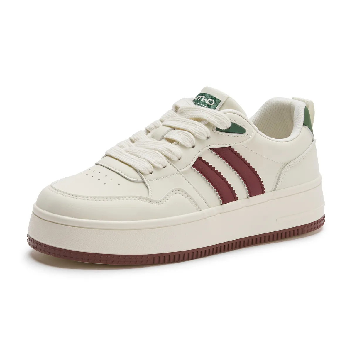 Hotwind Skateboard Shoes Womens Low Top Beige Apricot on Sale