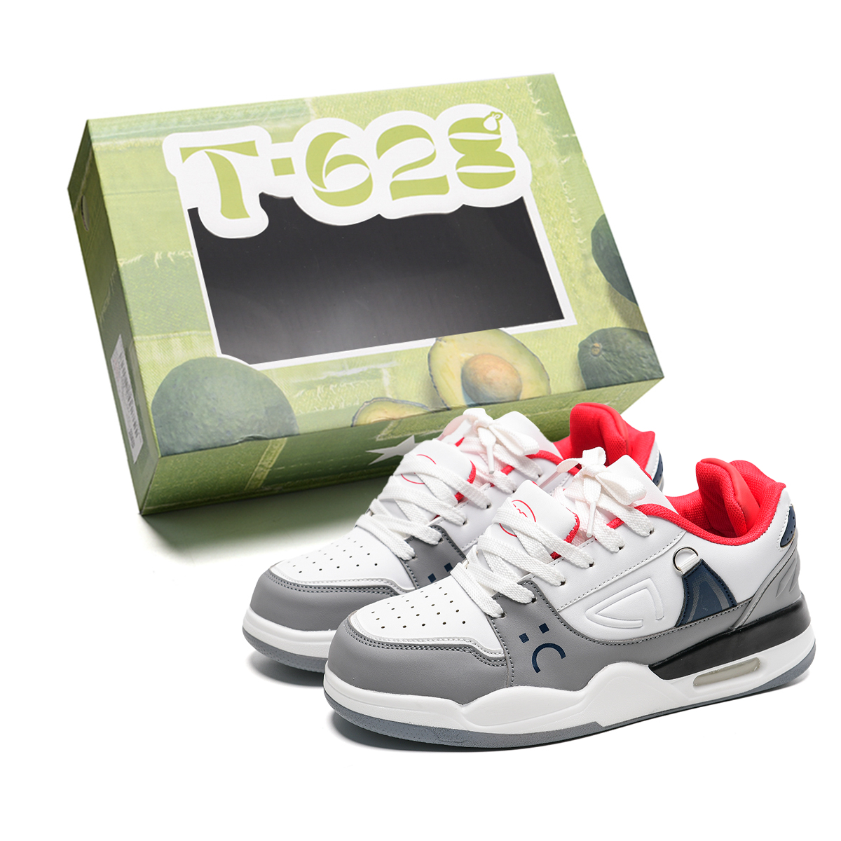 正規激安 Pink White Low-Top Unisex Shoes Skateboard T628 EU Box 37 イラスト